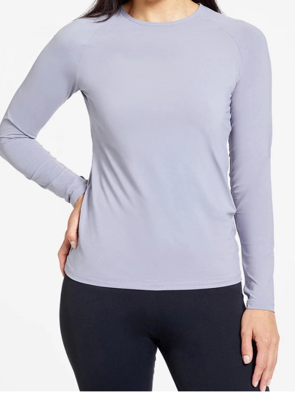 Solbari UPF 50+ Sun Protection Women’s Base Layer Grey Long Sleeve Hike Beach